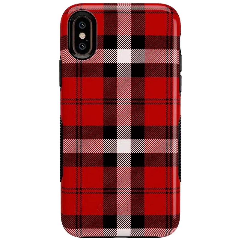 As if! | Red Plaid iPhone Case iPhone Case get.casely 