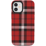 As if! | Red Plaid iPhone Case iPhone Case get.casely Bold iPhone 12 Mini