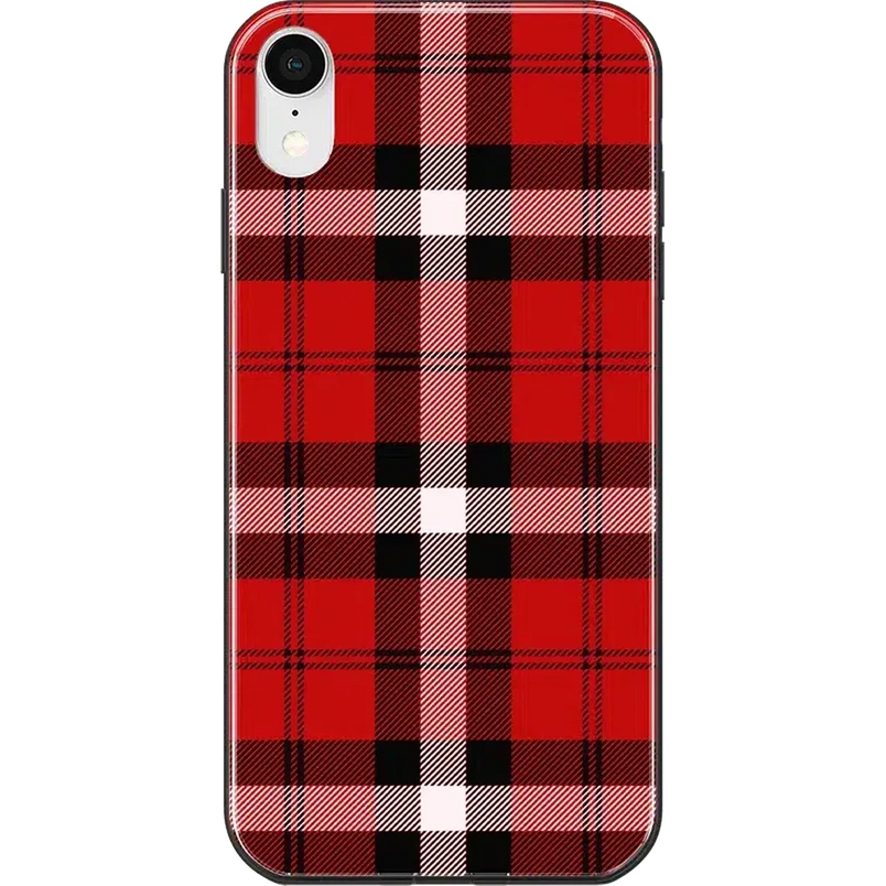 As if! | Red Plaid iPhone Case iPhone Case get.casely Classic iPhone X / XS 
