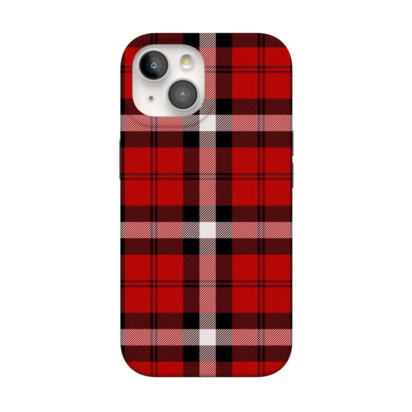 As if! | Red Plaid Case Phone Case get.casely Classic + MagSafe® iPhone 15 