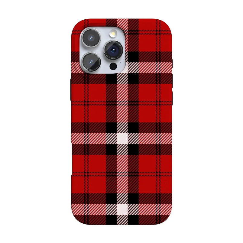 As if! | Red Plaid Case Phone Case get.casely Classic + MagSafe® iPhone 16 Pro Max 