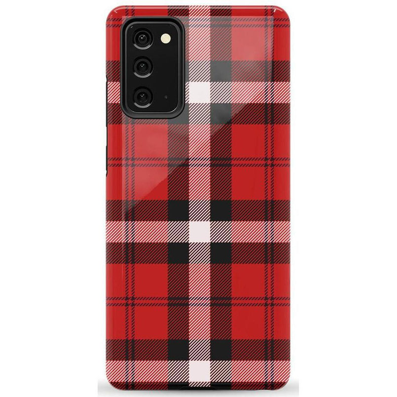 As if! | Red Plaid iPhone Case Phone Case get.casely Essential Galaxy Note 20