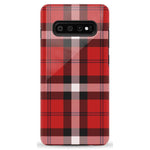 As if! | Red Plaid iPhone Case Phone Case get.casely Essential Galaxy S10 Plus