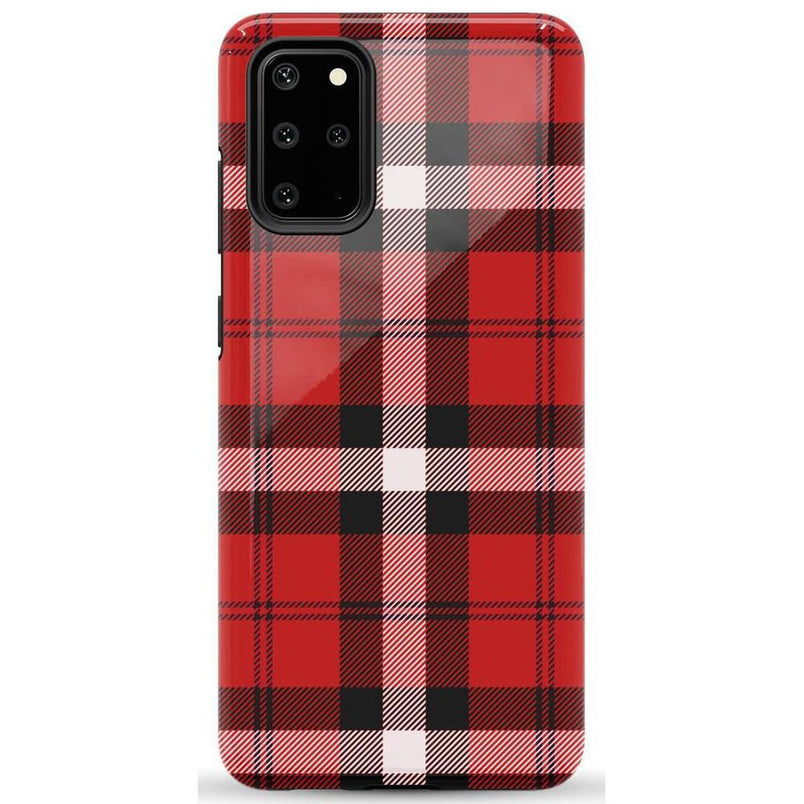 As if! | Red Plaid iPhone Case Phone Case get.casely Essential Galaxy S20 Plus
