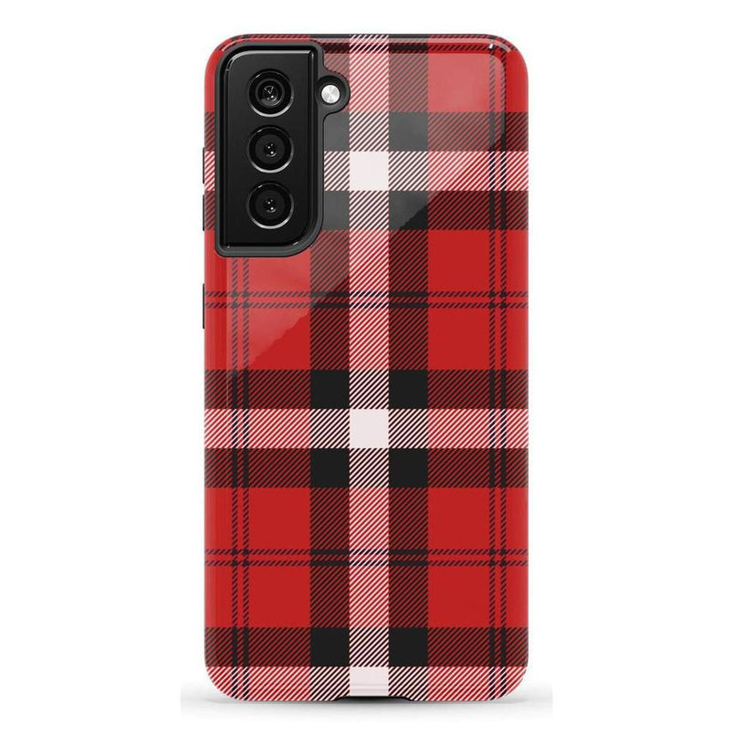 As if! | Red Plaid iPhone Case Phone Case get.casely Essential Galaxy S21