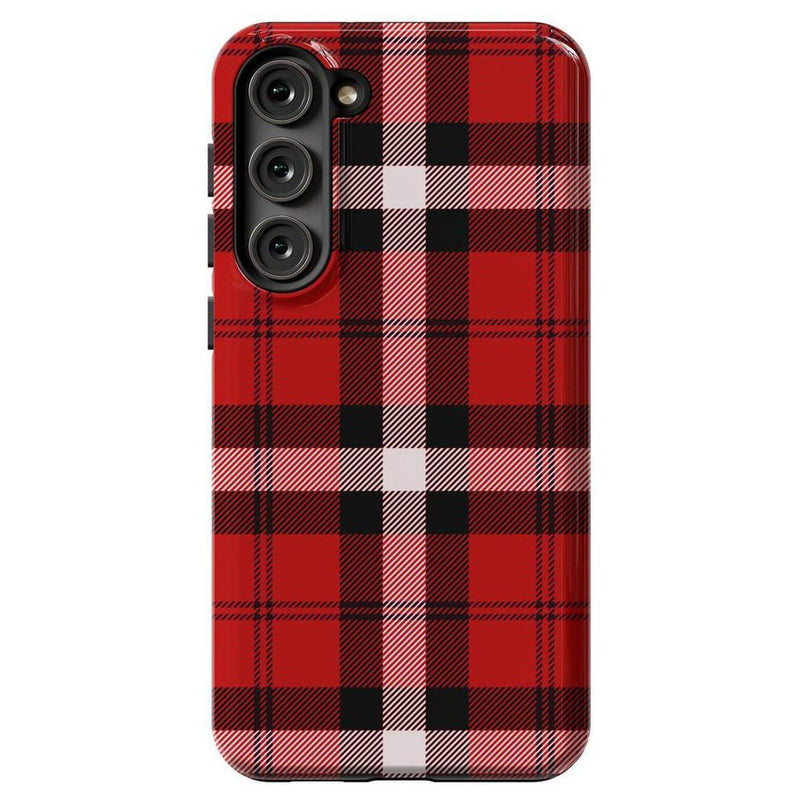 As if! | Red Plaid iPhone Case Phone Case get.casely Essential Galaxy S23 Plus