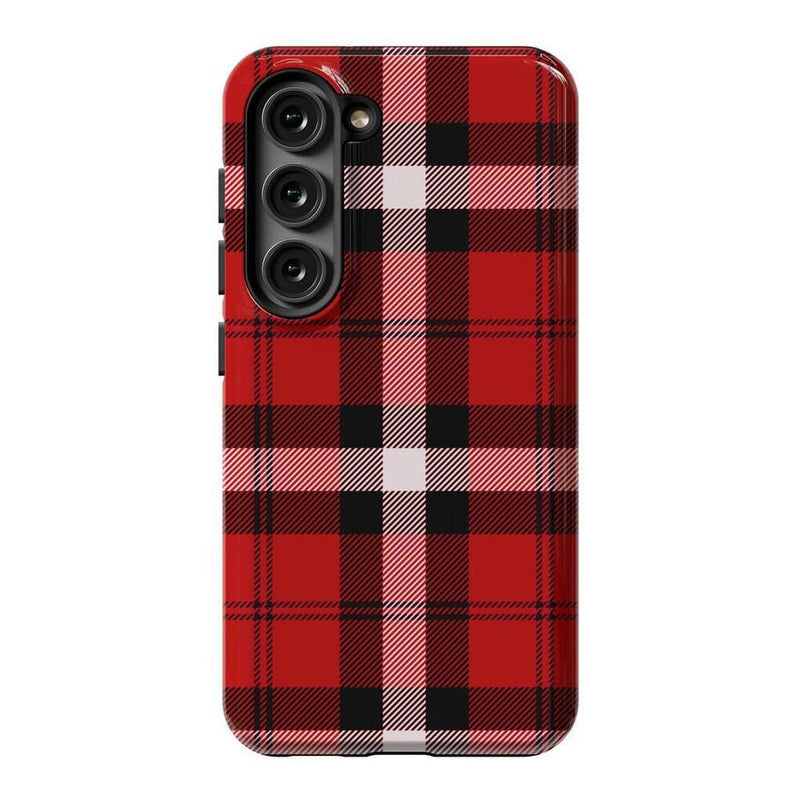 As if! | Red Plaid iPhone Case Phone Case get.casely Essential Galaxy S23