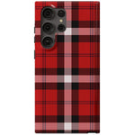 As if! | Red Plaid iPhone Case Phone Case get.casely Essential Galaxy S23 Ultra