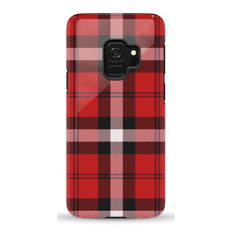 As if! | Red Plaid iPhone Case Phone Case get.casely Essential Galaxy S9