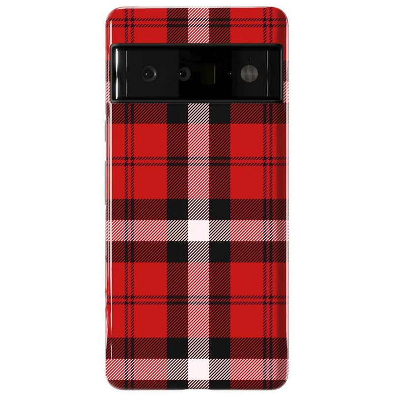 As if! | Red Plaid iPhone Case Phone Case get.casely Essential Google Pixel 6 Pro