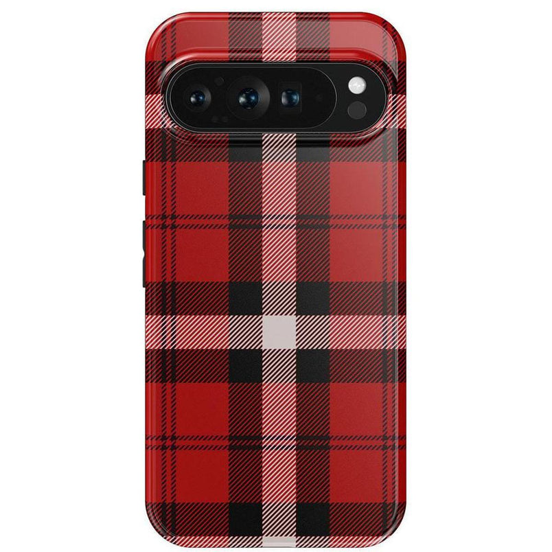 As if! | Red Plaid Case Phone Case get.casely Essential Google Pixel 9 Pro XL