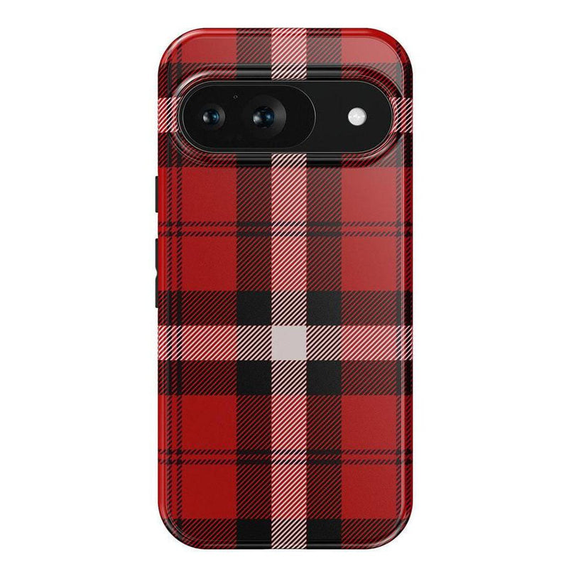 As if! | Red Plaid Case Phone Case get.casely Essential Google Pixel 9