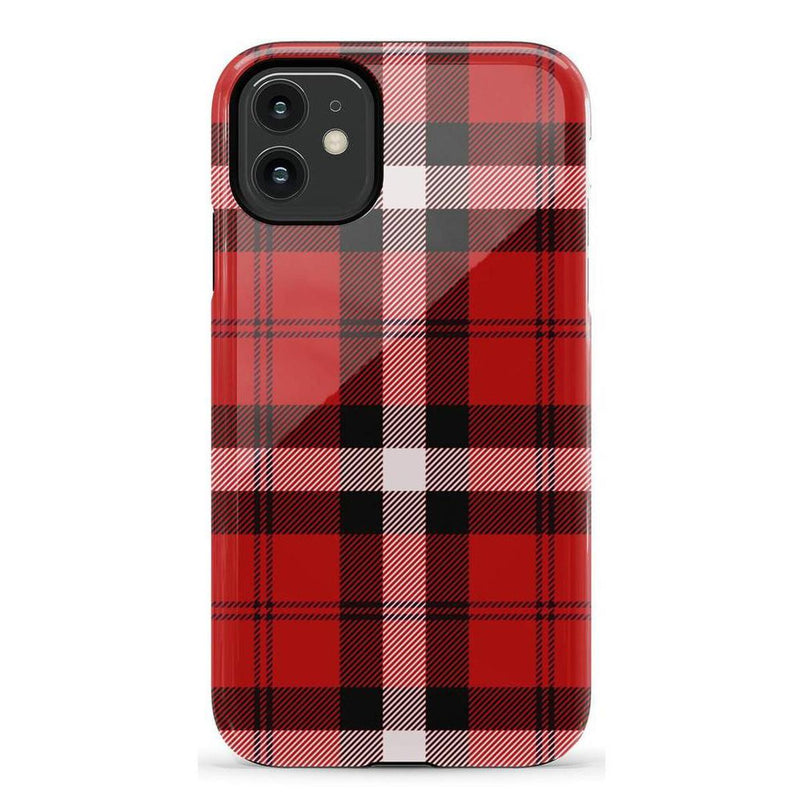 As if! | Red Plaid iPhone Case Phone Case get.casely Essential iPhone 11