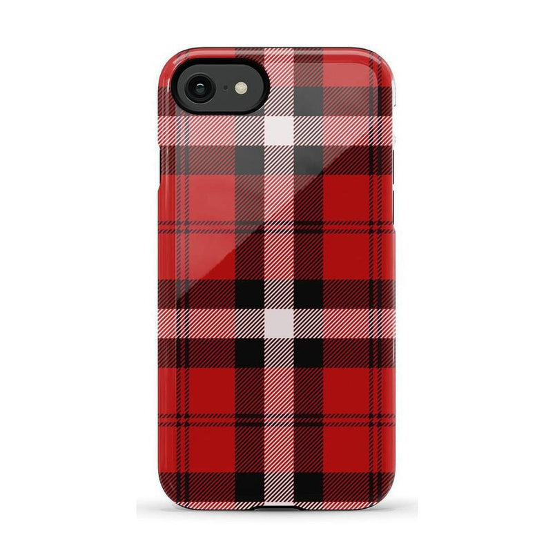 As if! | Red Plaid iPhone Case Phone Case get.casely Essential iPhone SE (2020 & 2022)