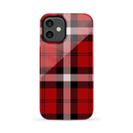 As if! | Red Plaid iPhone Case Phone Case get.casely Essential iPhone 12 Mini