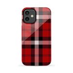 As if! | Red Plaid iPhone Case Phone Case get.casely Essential iPhone 12