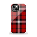 As if! | Red Plaid iPhone Case Phone Case get.casely Essential + MagSafe® iPhone 13 Mini