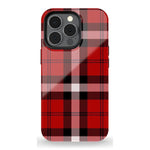 As if! | Red Plaid iPhone Case Phone Case get.casely Essential + MagSafe® iPhone 13 Pro
