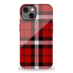 As if! | Red Plaid iPhone Case Phone Case get.casely Essential + MagSafe® iPhone 13