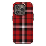 As if! | Red Plaid iPhone Case Phone Case get.casely Essential + MagSafe® iPhone 14 Pro