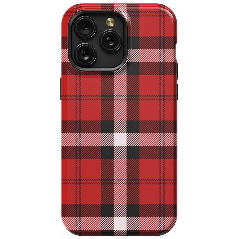 As if! | Red Plaid Case Phone Case get.casely Bold Flex + MagSafe® iPhone 15 Pro Max 