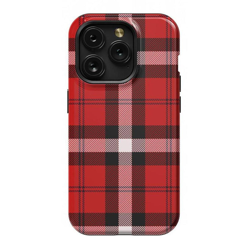 As if! | Red Plaid iPhone Case iPhone Case get.casely 