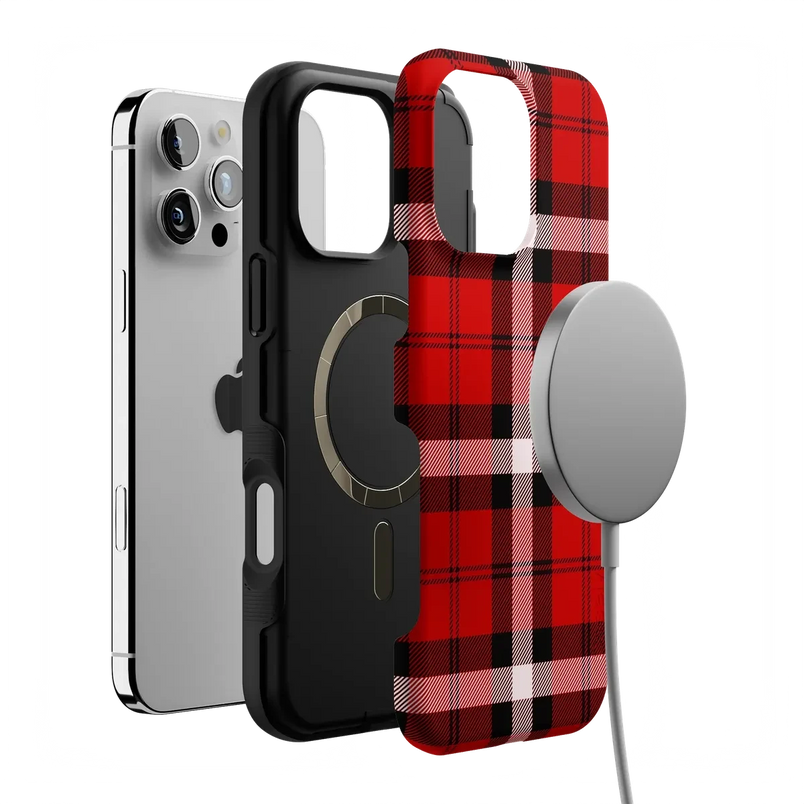 As if! | Red Plaid Case Phone Case get.casely 
