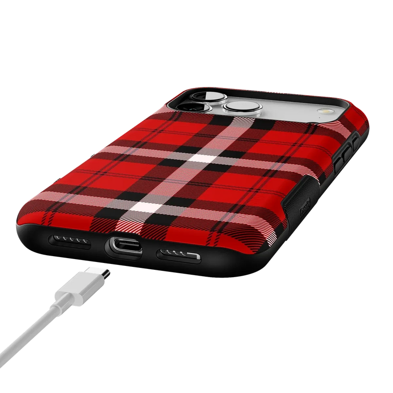 As if! | Red Plaid Case Phone Case get.casely 