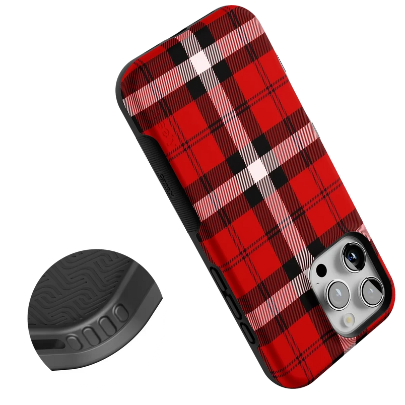 As if! | Red Plaid Case Phone Case get.casely 