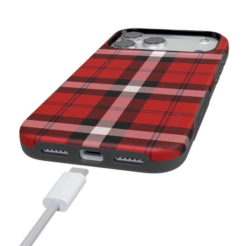 As if! | Red Plaid Case Phone Case get.casely 