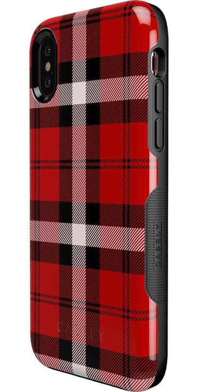 As if! | Red Plaid iPhone Case iPhone Case get.casely 