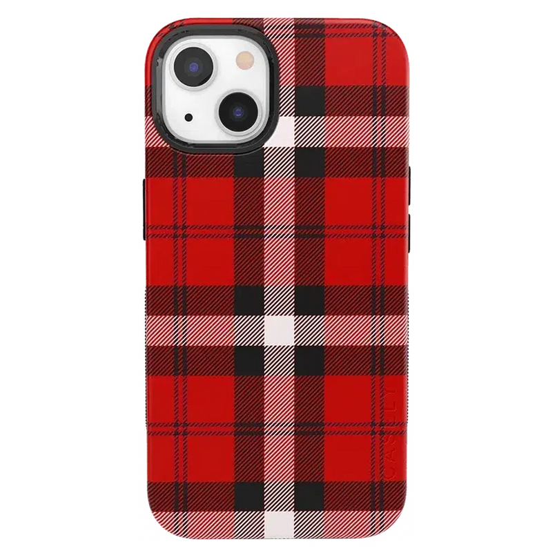 As if! | Red Plaid iPhone Case iPhone Case get.casely Bold + MagSafe® iPhone 13