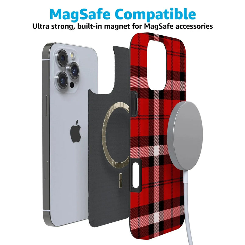 As if! | Red Plaid Case Phone Case get.casely 