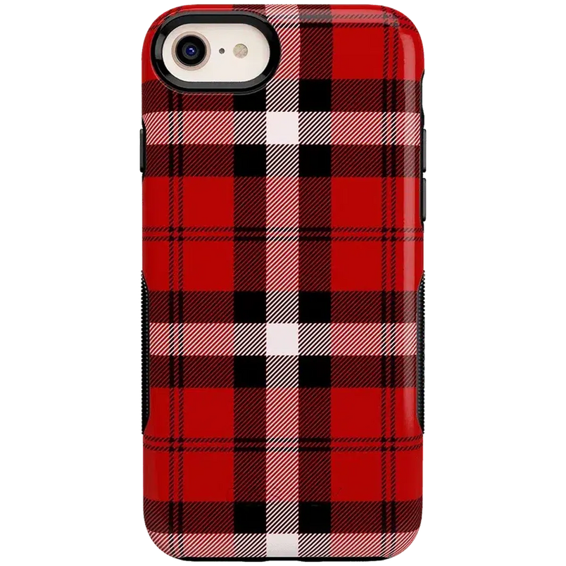 As if! | Red Plaid iPhone Case iPhone Case get.casely Bold iPhone 6/7/8
