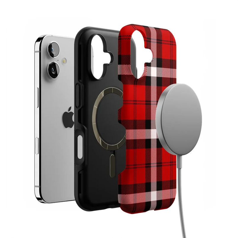 As if! | Red Plaid Case Phone Case get.casely 