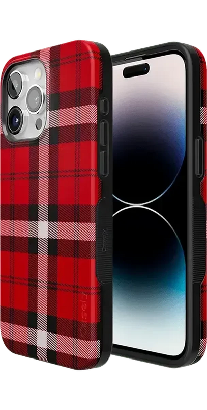 As if! | Red Plaid Case Phone Case get.casely 