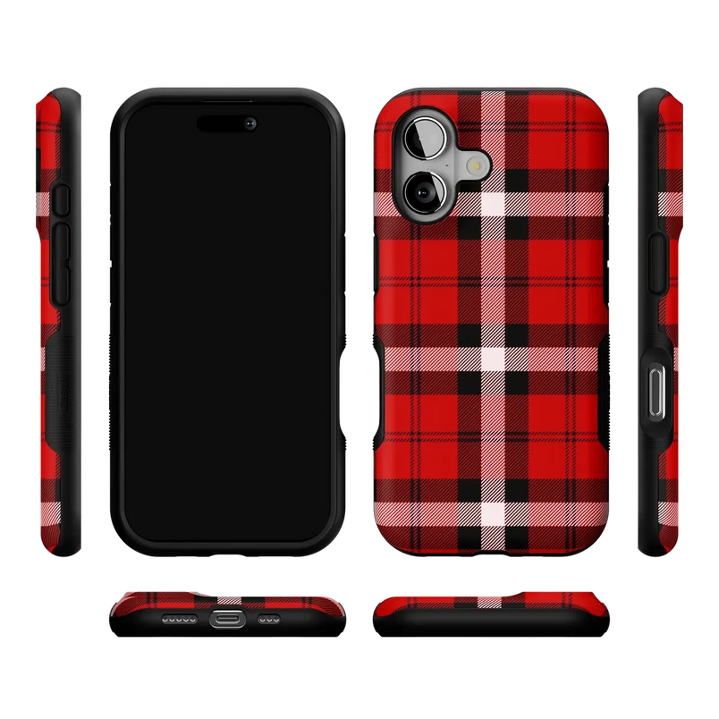 As if! | Red Plaid Case Phone Case get.casely 