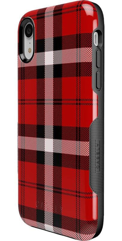 As if! | Red Plaid iPhone Case iPhone Case get.casely 