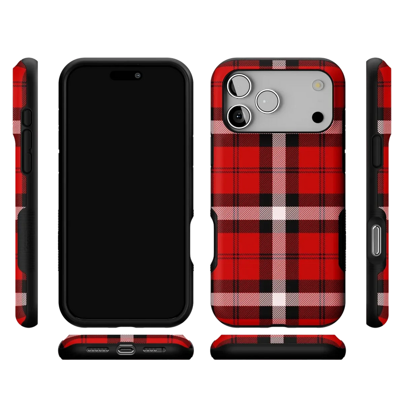 As if! | Red Plaid Case Phone Case get.casely 