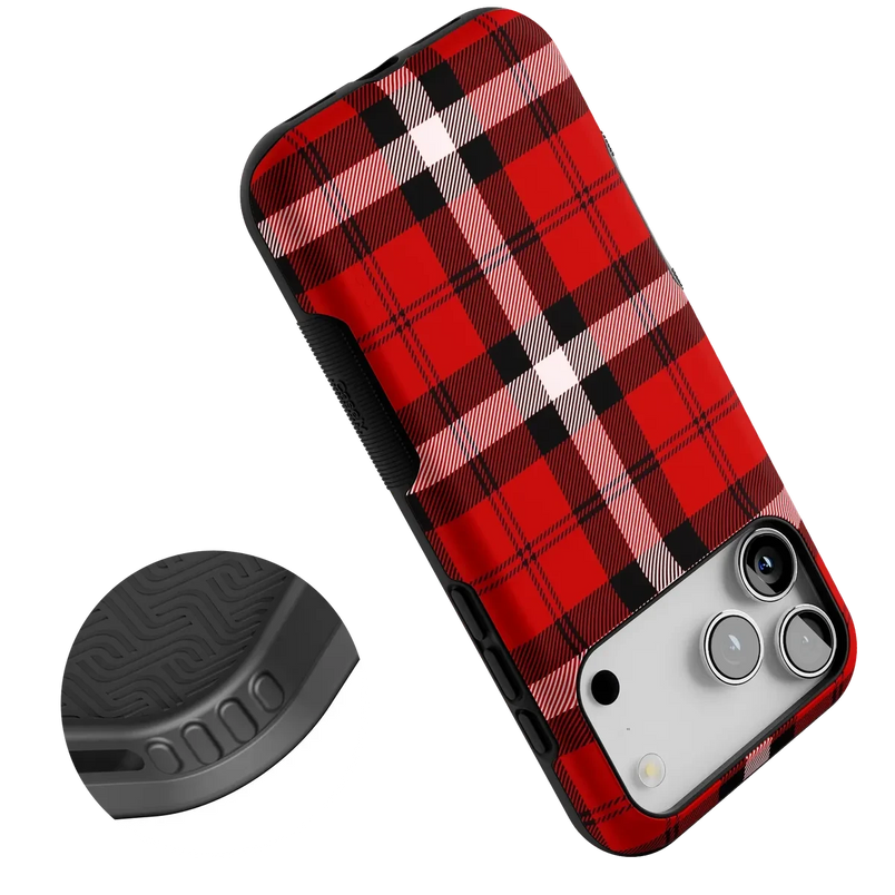 As if! | Red Plaid Case Phone Case get.casely 