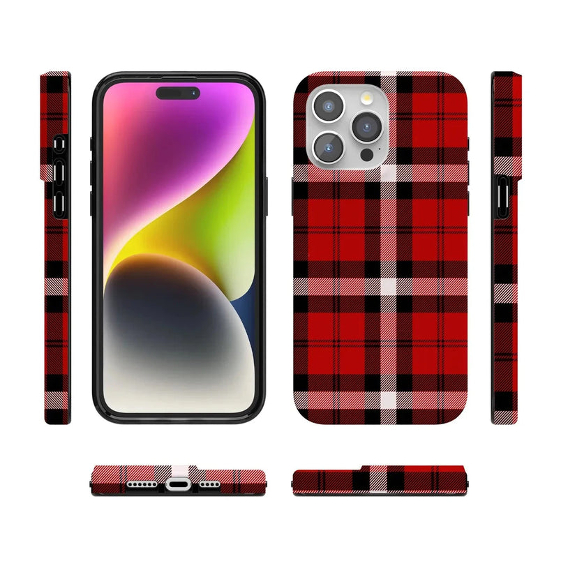 As if! | Red Plaid Case Phone Case get.casely 