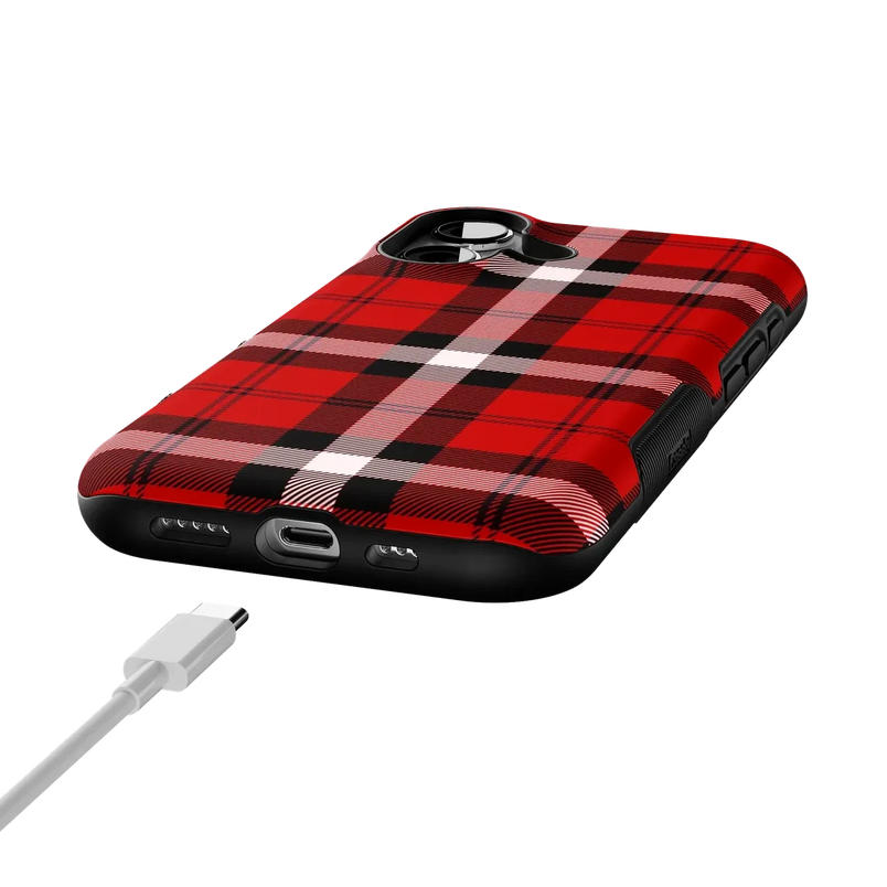 As if! | Red Plaid Case Phone Case get.casely 