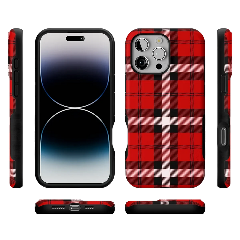 As if! | Red Plaid Case Phone Case get.casely 