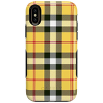 As if! | Yellow Plaid iPhone Case iPhone Case get.casely Bold iPhone XS Max 