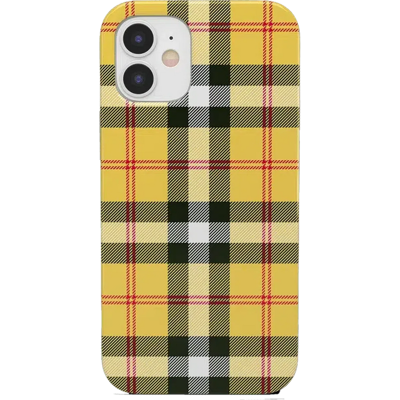As if! | Yellow Plaid iPhone Case iPhone Case get.casely Classic iPhone 11 