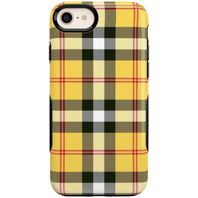 As if! | Yellow Plaid iPhone Case iPhone Case get.casely 