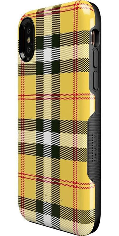 As if! | Yellow Plaid iPhone Case iPhone Case get.casely 