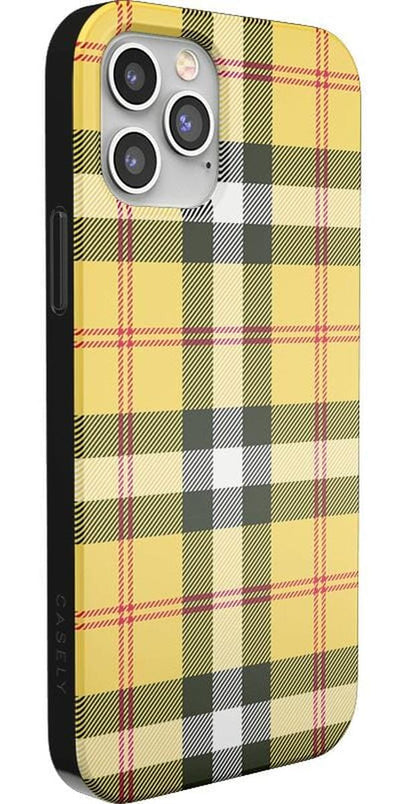 As if! | Yellow Plaid iPhone Case iPhone Case get.casely 