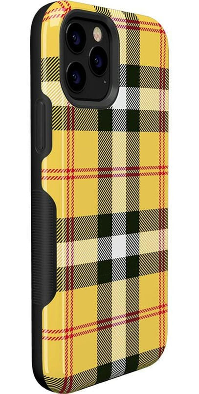 As if! | Yellow Plaid iPhone Case iPhone Case get.casely 