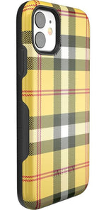 As if! | Yellow Plaid iPhone Case iPhone Case get.casely 